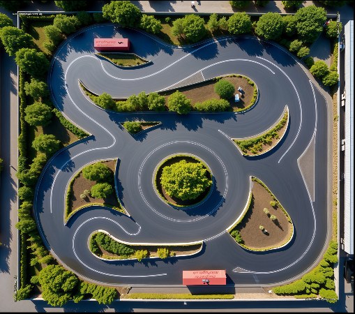 Drift Tracks illustrated play mat design